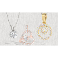 Diamond Pendants In Cultured Diamonds