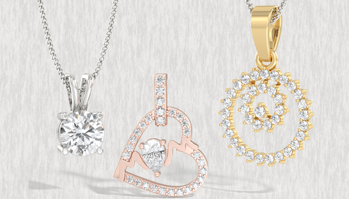 Diamond Pendants In Cultured Diamonds