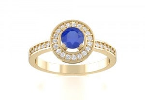 Blue sapphire rings