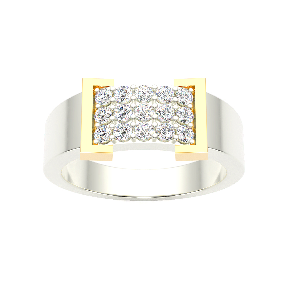 Collier Diamond Ring For Him