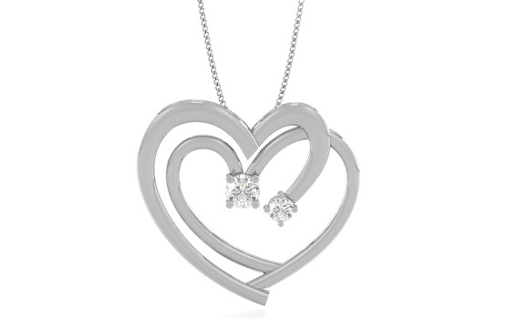 Heart Diamond Pendants
