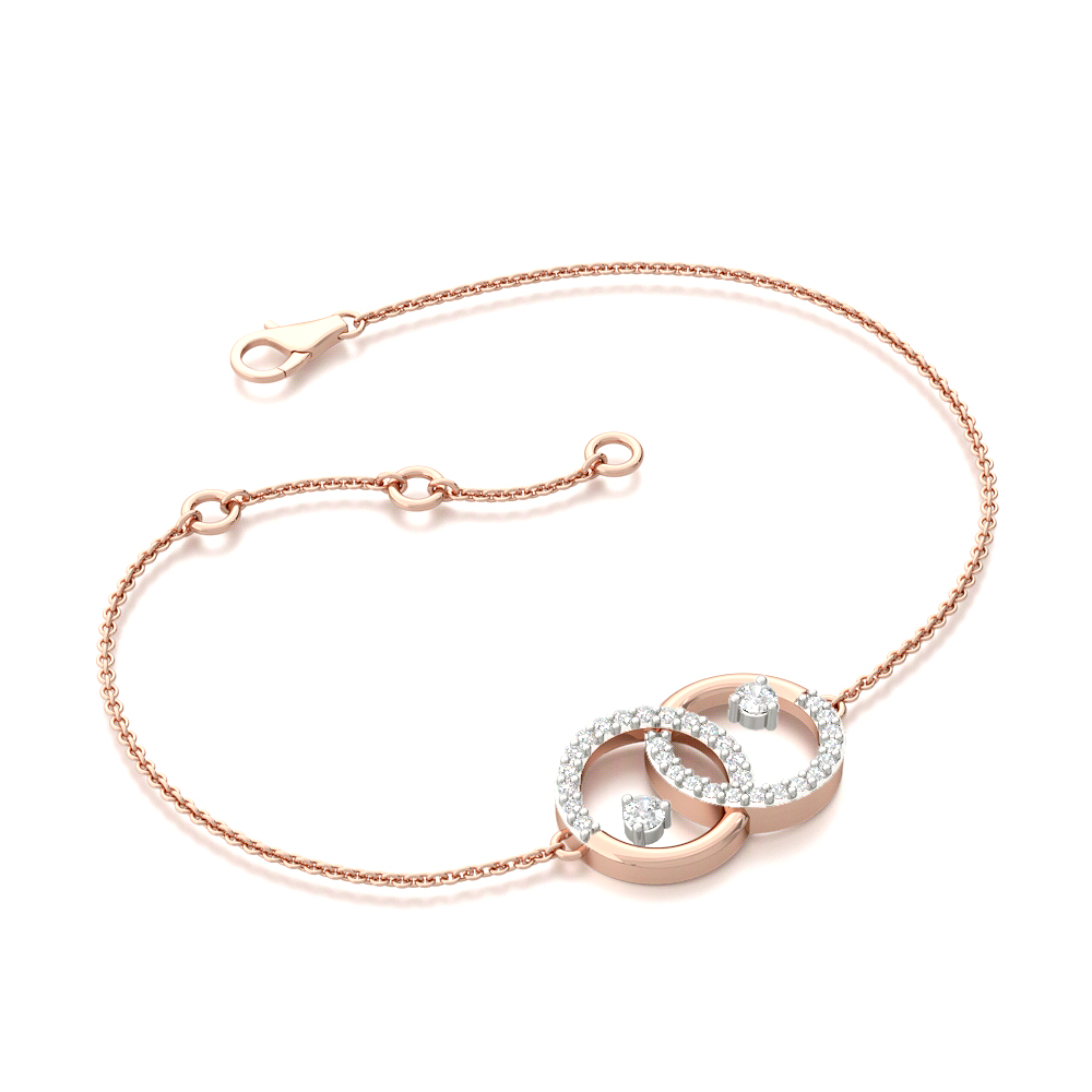 Shop Fine Circle Diamond Bracelet Miorola
