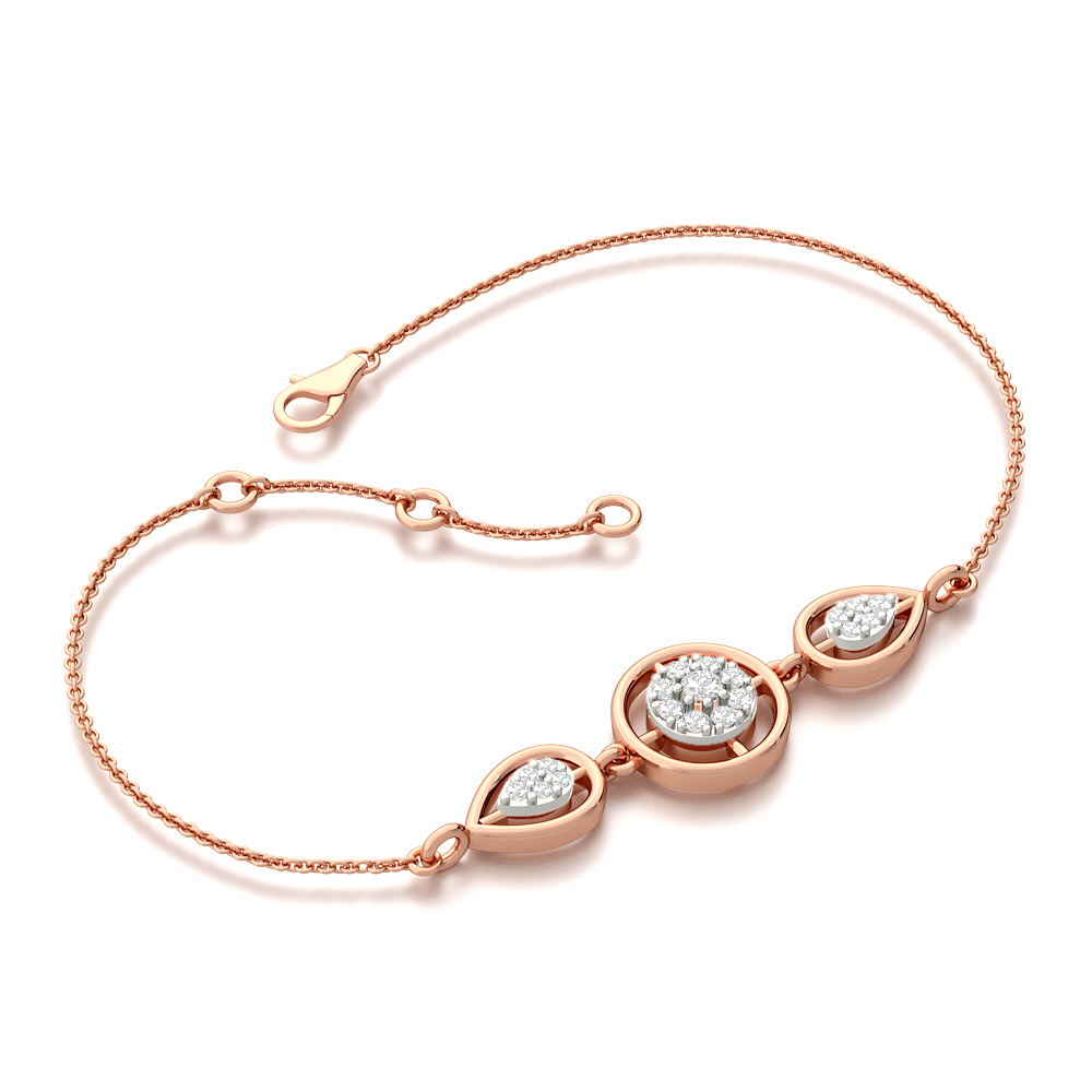 Millicent 14k Yellow Gold Delicate Chain Bracelet in White Diamond | Kendra  Scott