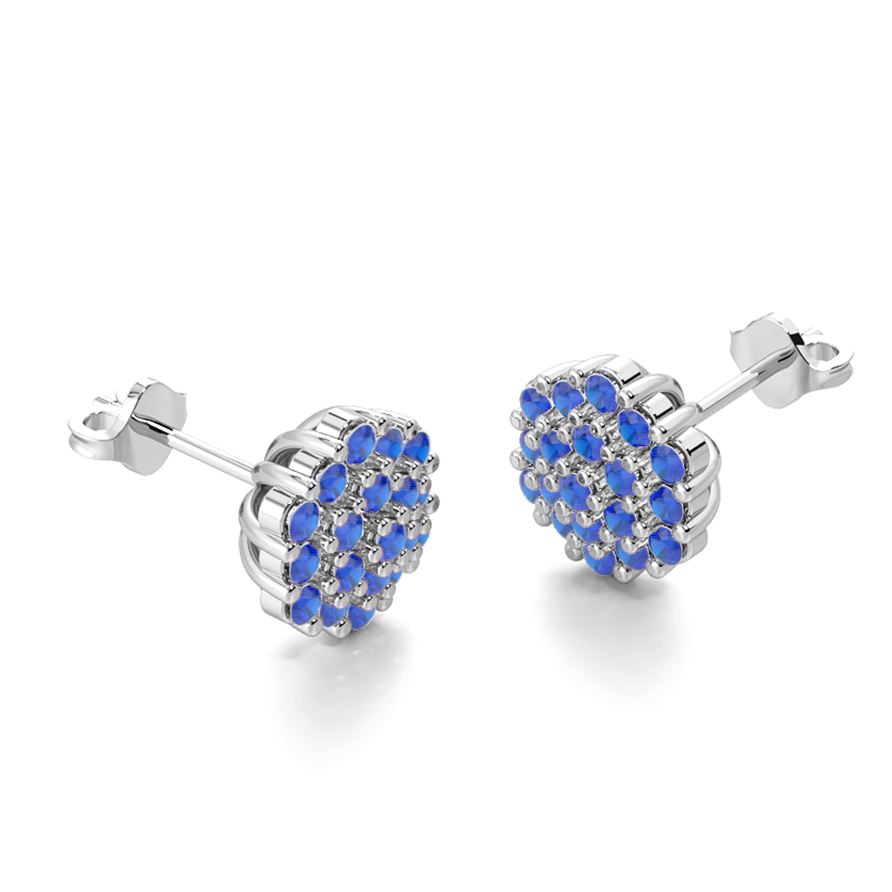 Daisy Blue SapphireGemstone Earrings