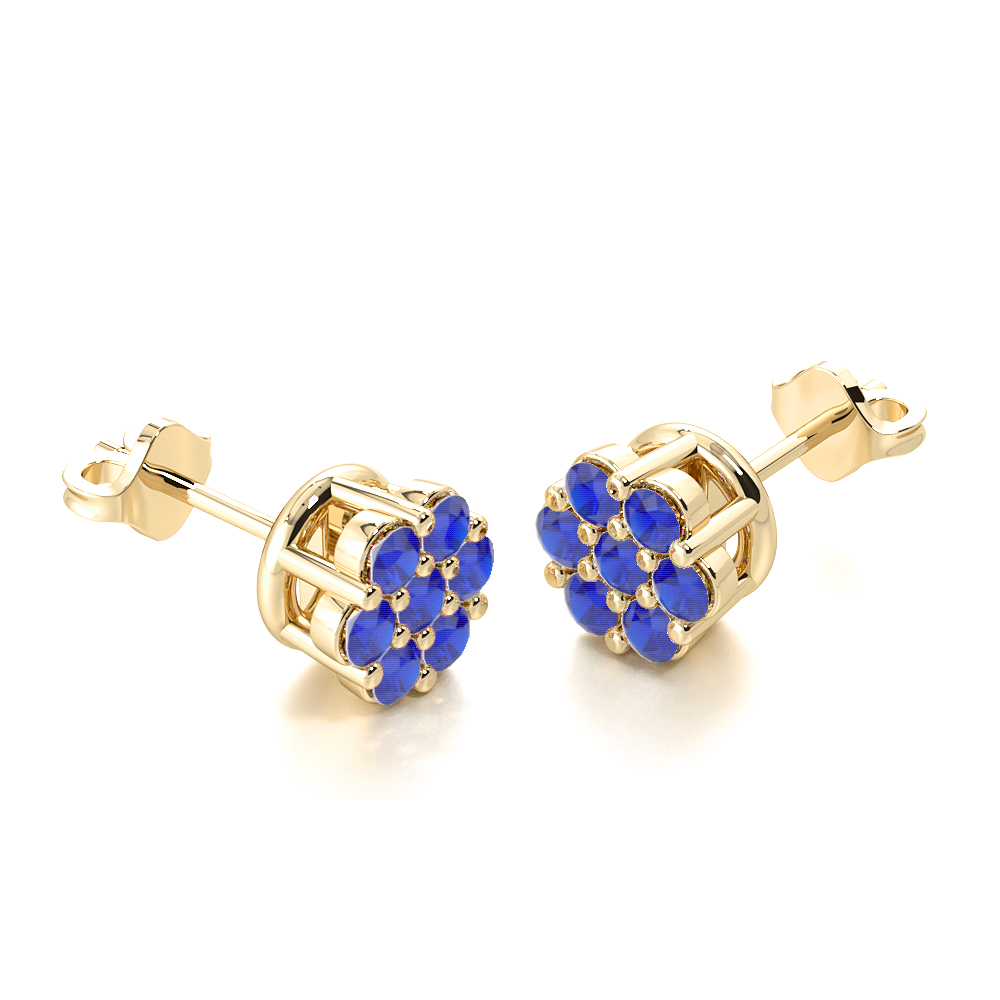 Lily Blue SapphireGemstone Earrings