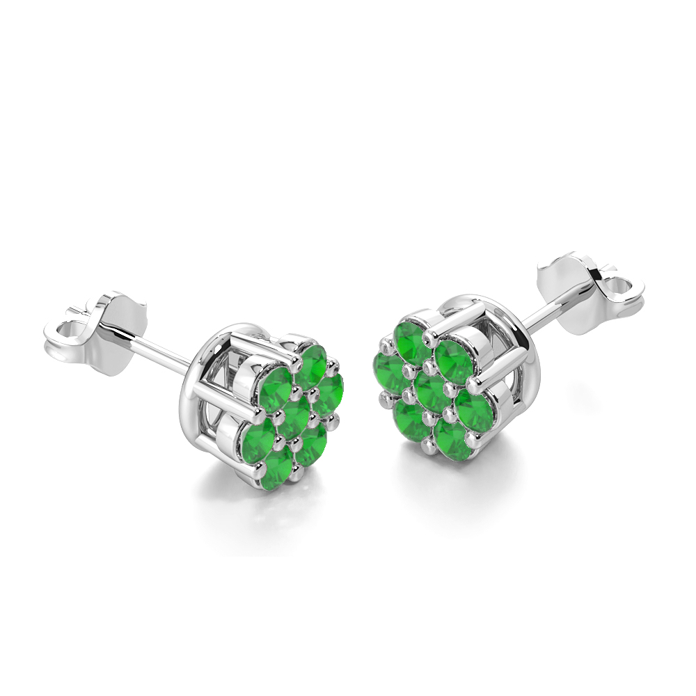 Lily Green EmeraldGemstone Earrings