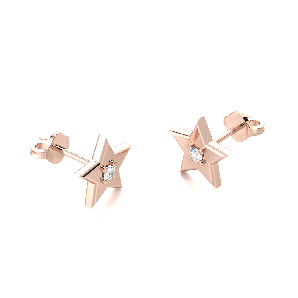 Princess StarLab Grown Diamond Earrings