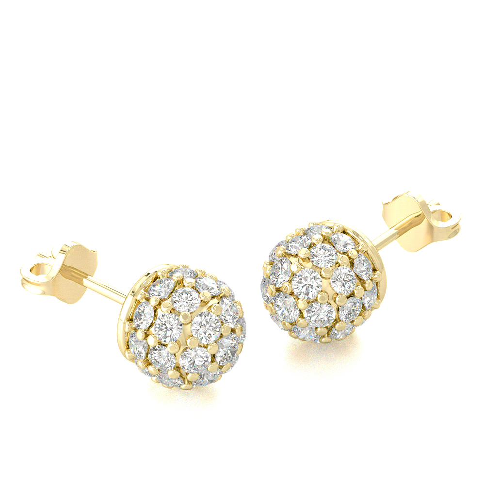 Real Diamonds Polished Designer Diamond Earring, Weight: 4-5 gram at Rs  15000/pair in Chennai