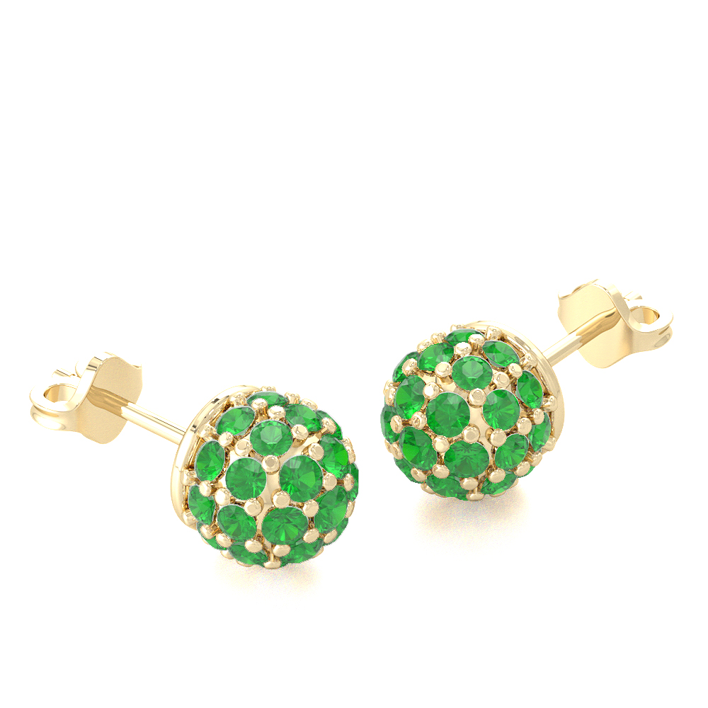 Begonia Greem EmeraldGemstone Jewellery