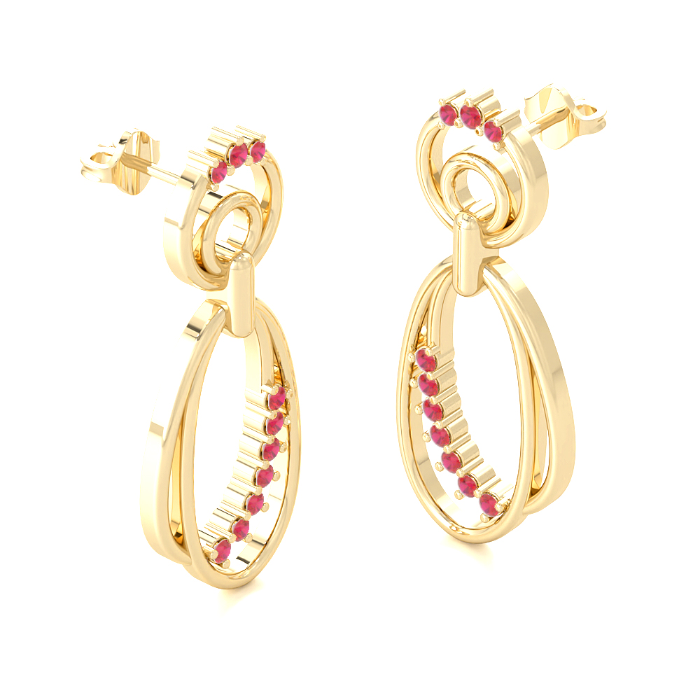 Sankal RubyGemstone Earrings