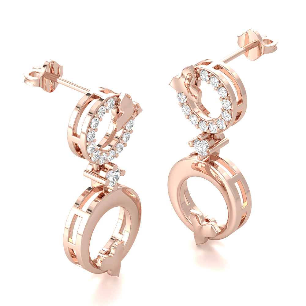 PeoniaDiamond Earring