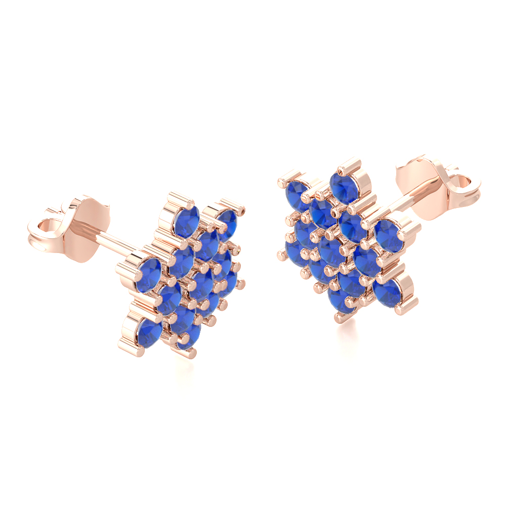 Marigold Blue SapphireGemstone Earrings