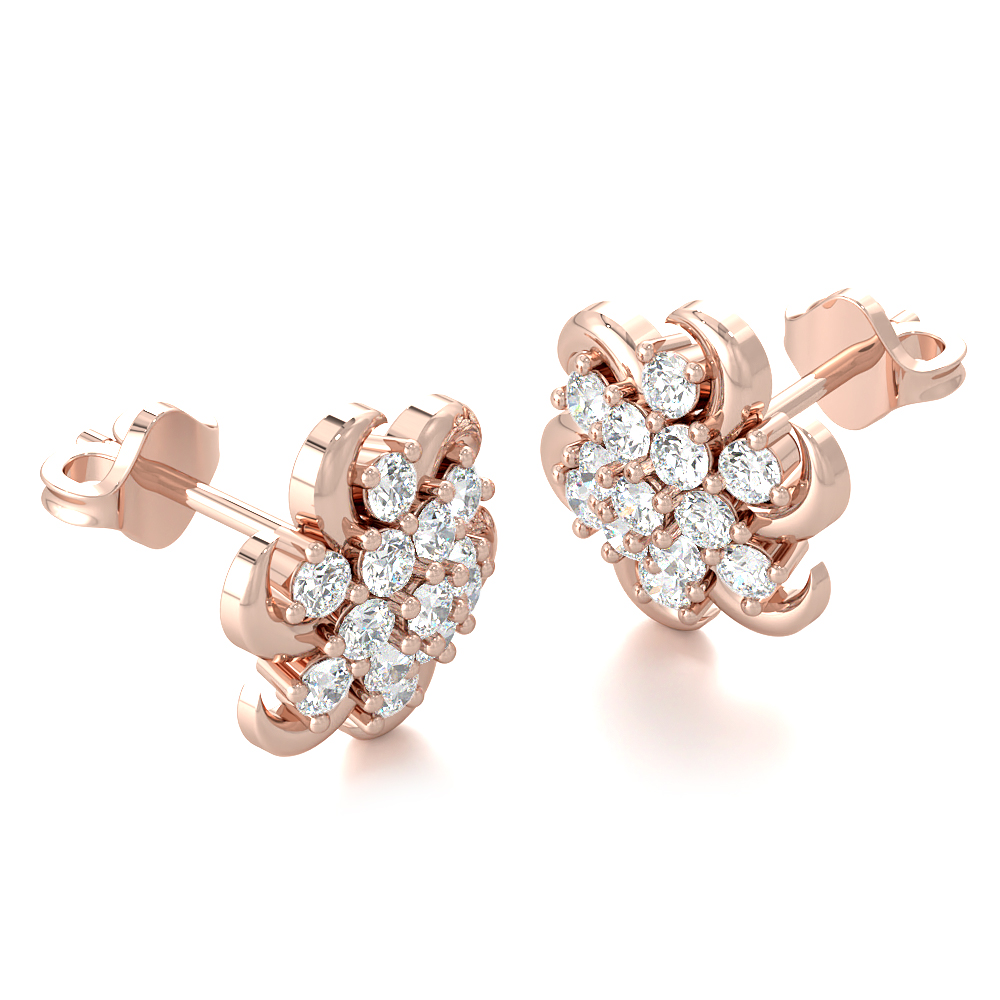 Flower BeeDiamond Earring