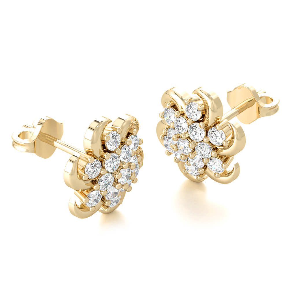 Flower BeeDiamond Earring