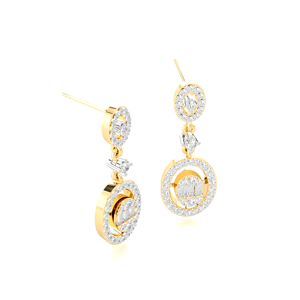 Ovate Royal Diamond Earring