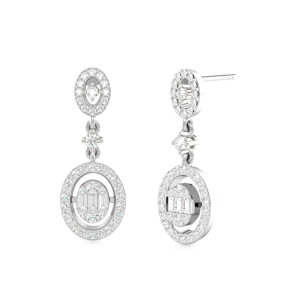 Ovate Royal Diamond Earring