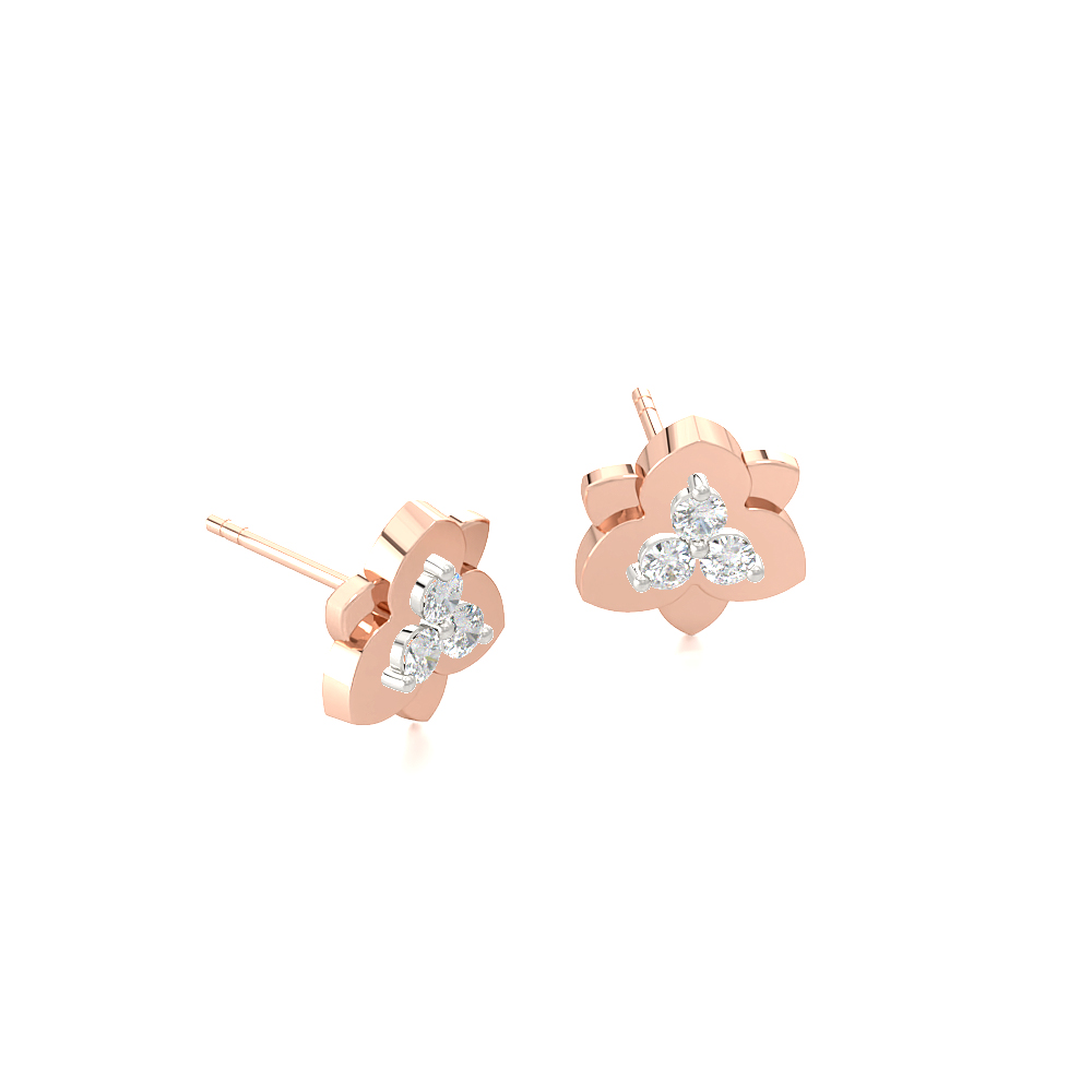 Lotus Stud Earring