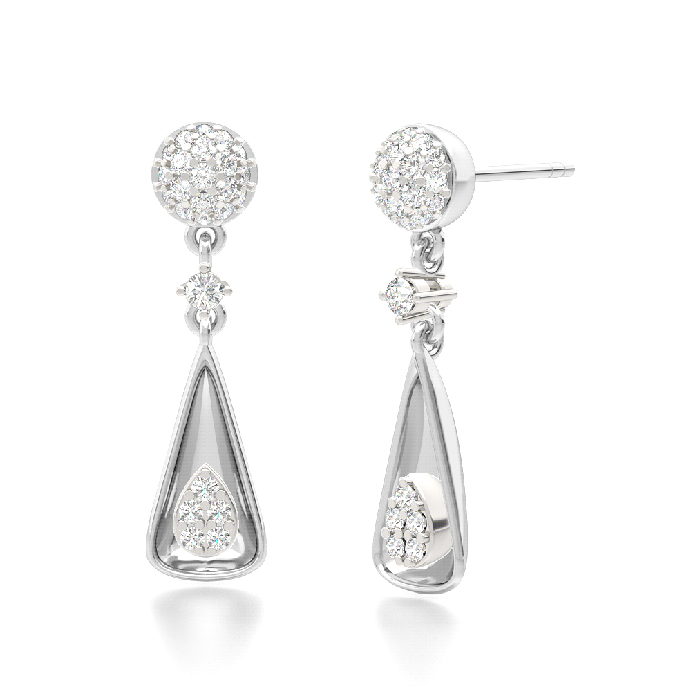 Trigon Drop EarringDiamond Earring