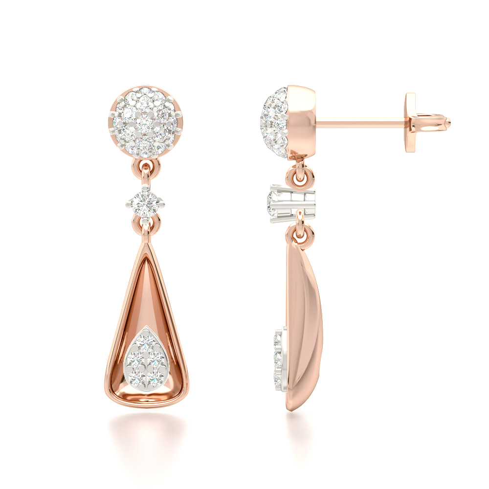 Trigon Drop EarringDiamond Earring