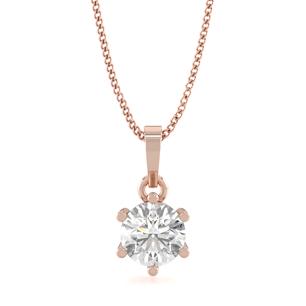 BelindaSolitaire Diamond Pendants