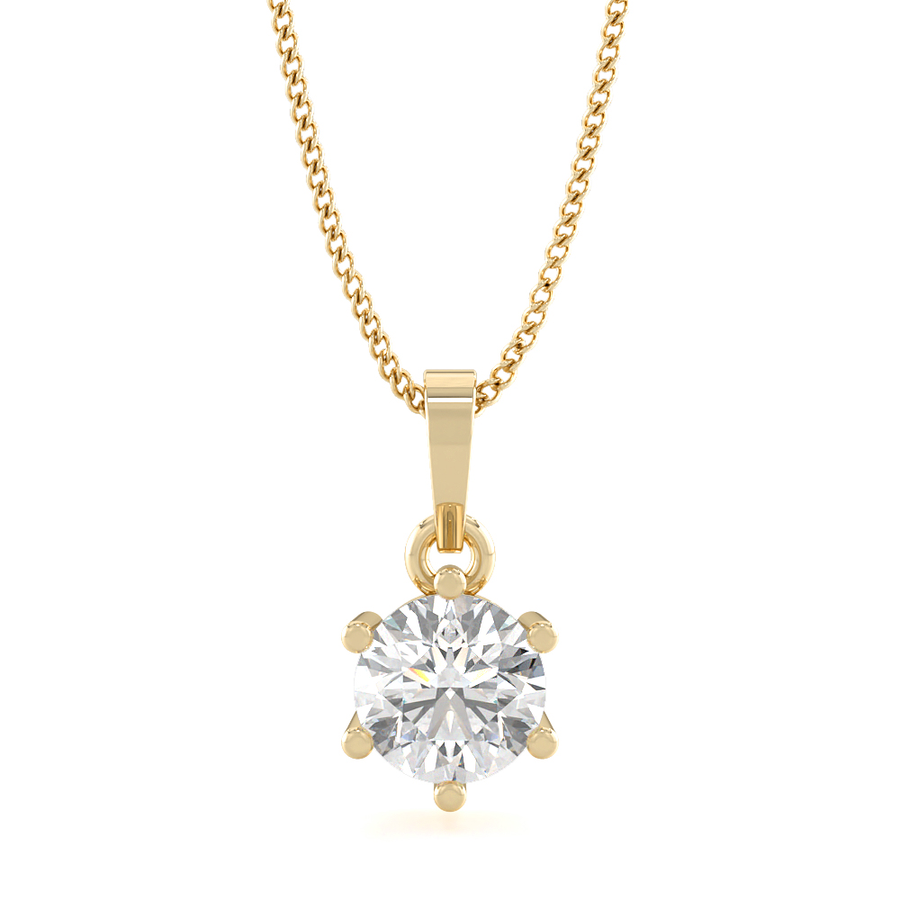 BelindaSolitaire Diamond Pendants