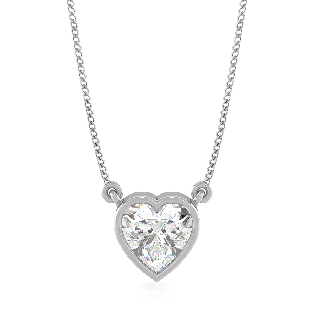 Hanging HeartDiamond Pendants