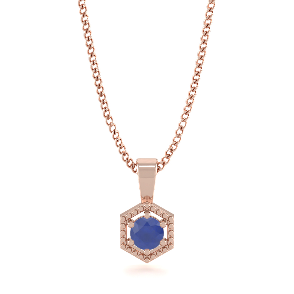Larissa Blue SapphireGemstone Pendants