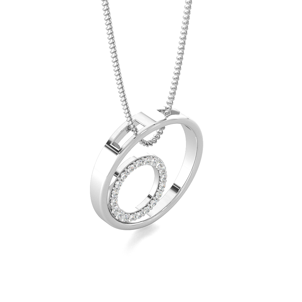 Swinging CircleCircle Diamond Pendants