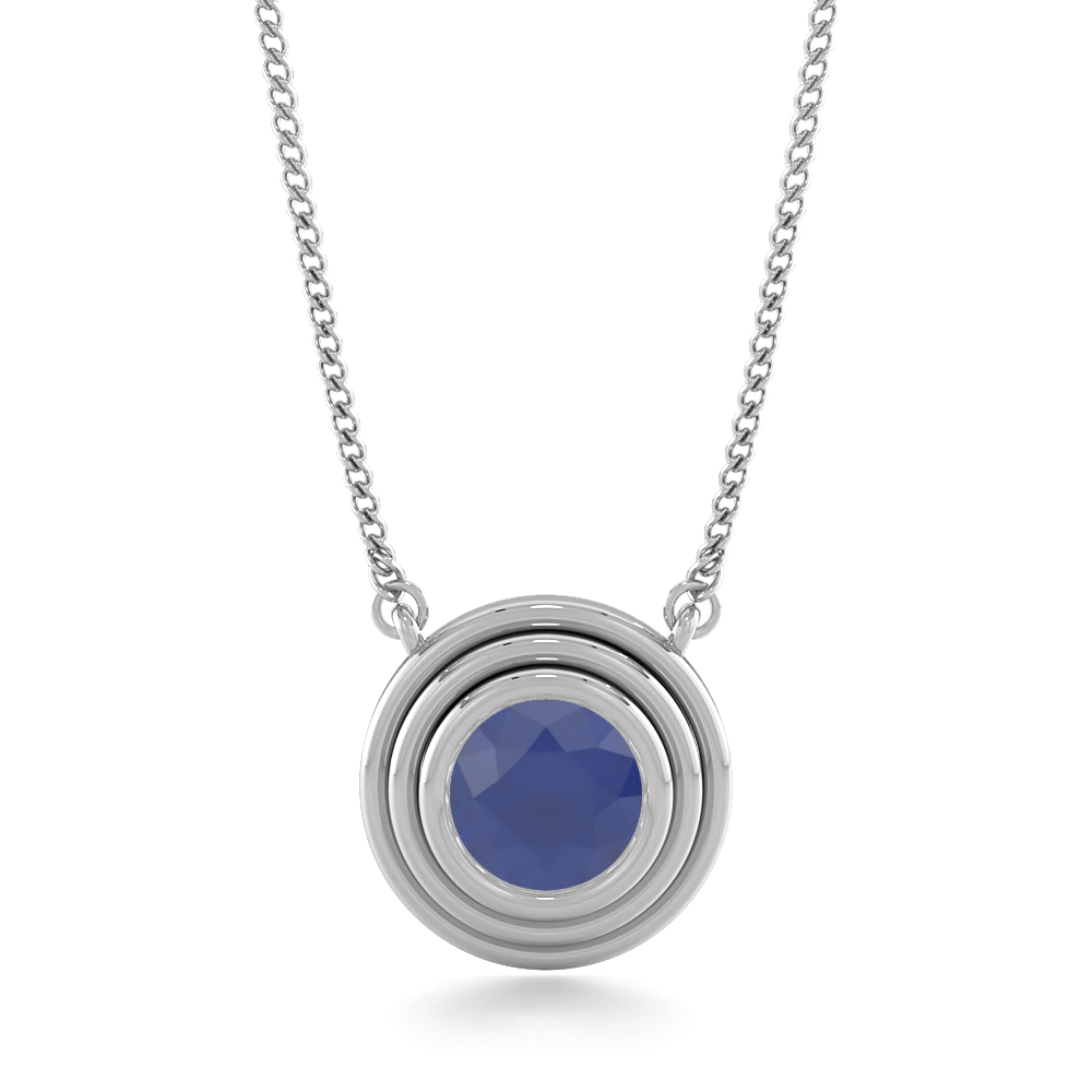 Rigel Blue SapphireGemstone Pendants