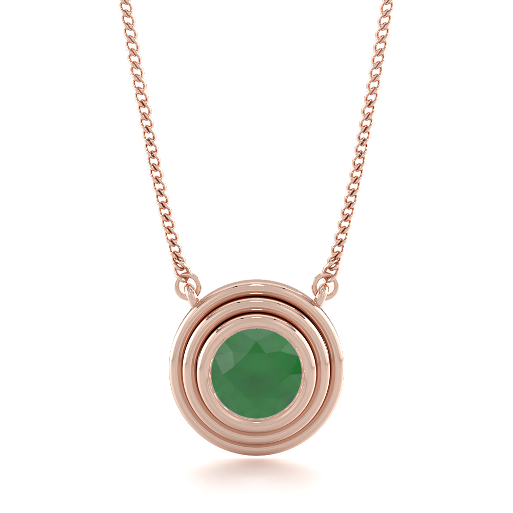 Rigel Green EmeraldGemstone Pendants