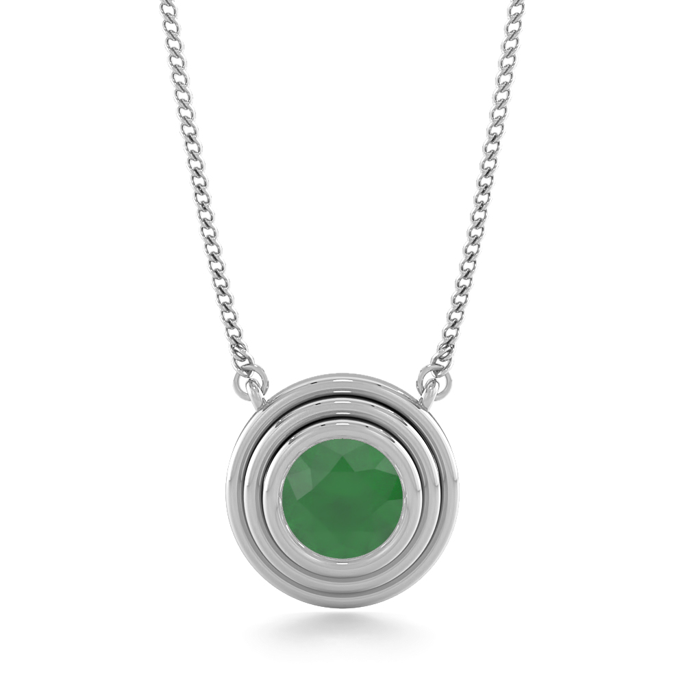 Rigel Green EmeraldGemstone Pendants