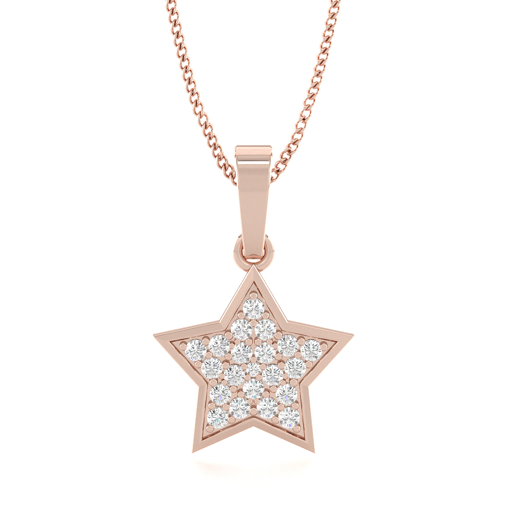 GeminiCluster Diamond Pendants