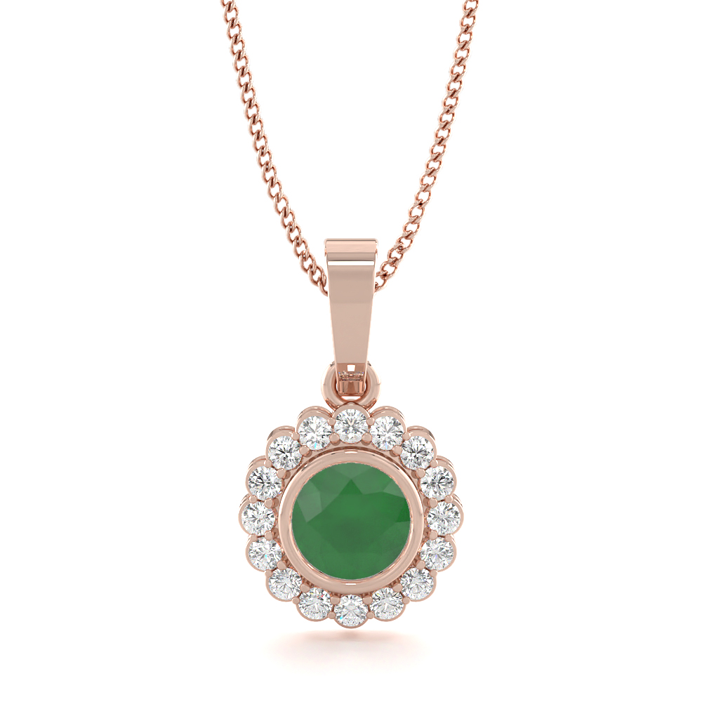 Raistar Green EmeraldGemstone Pendants