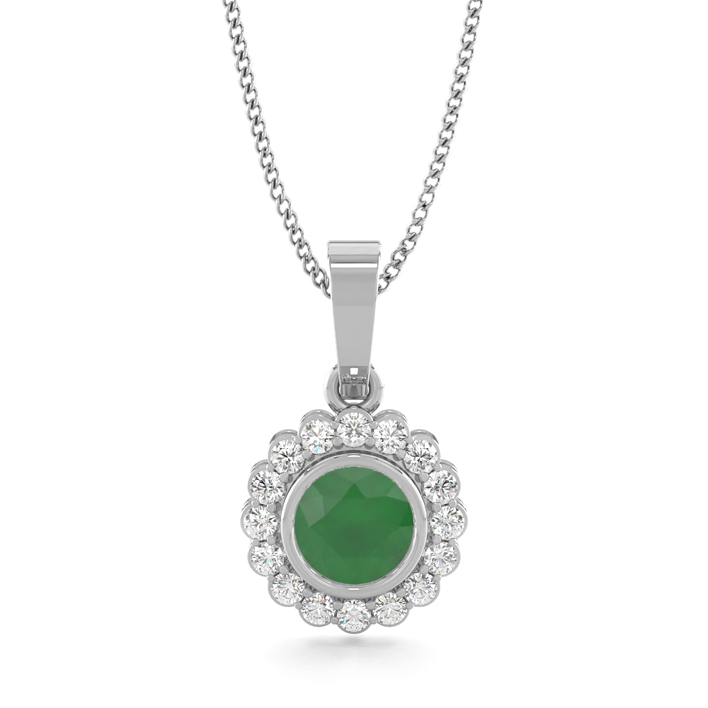 Raistar Green EmeraldGemstone Pendants