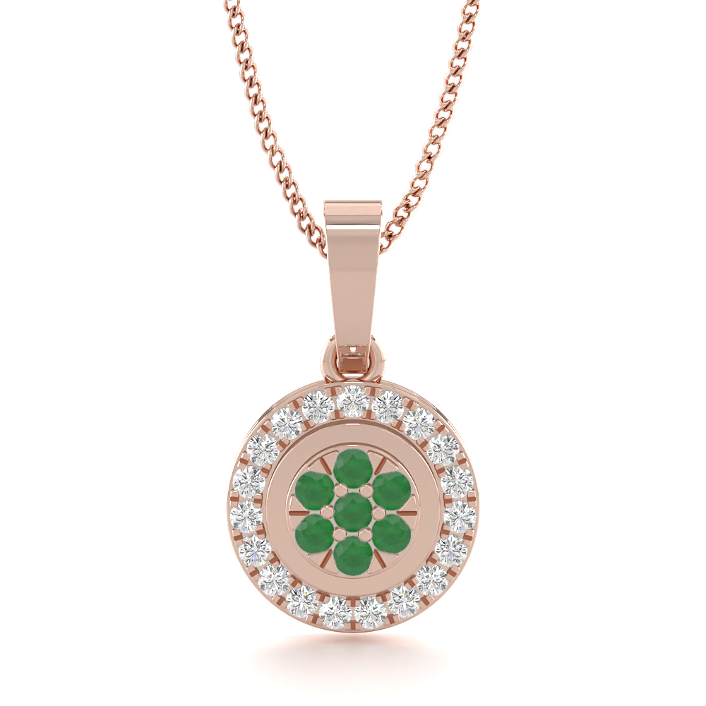 Rohini Green EmeraldGemstone Pendants