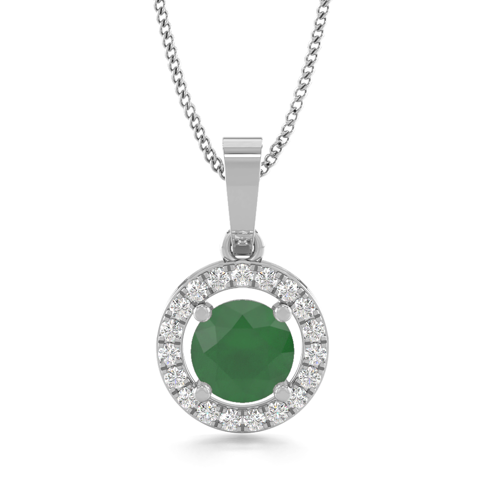 Ardra Green EmeraldGemstone Pendants