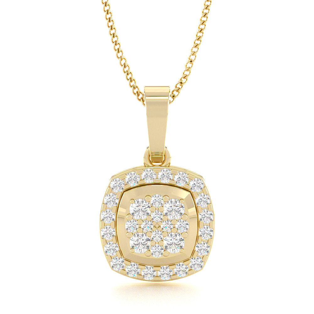 BharaniCluster Diamond Pendants