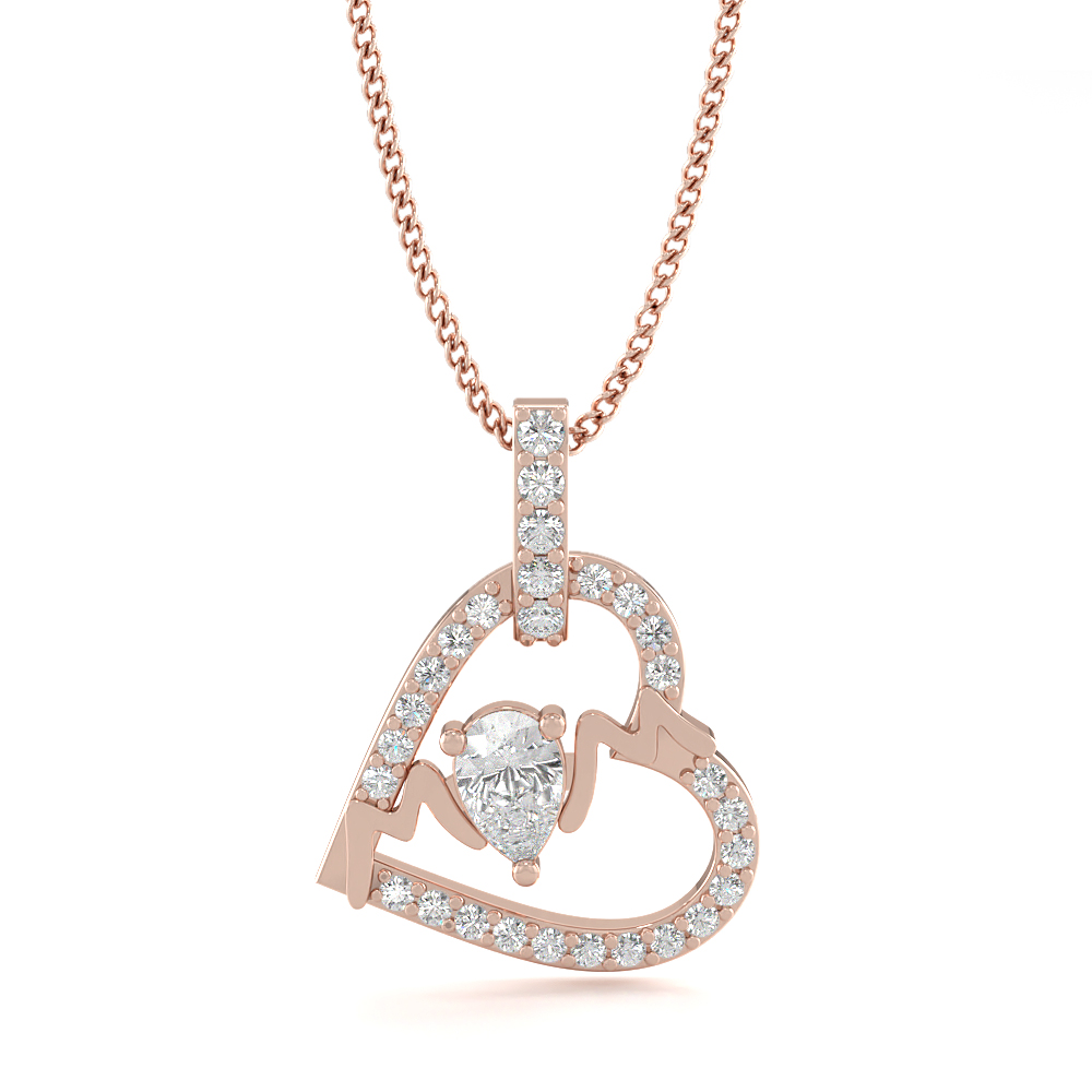 VyanaHeart Diamond Pendants