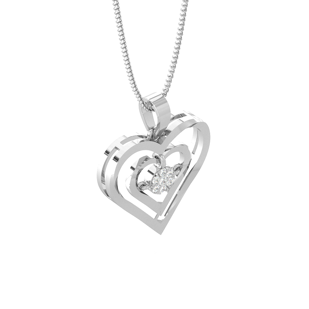 DhadkanHeart Diamond Pendants