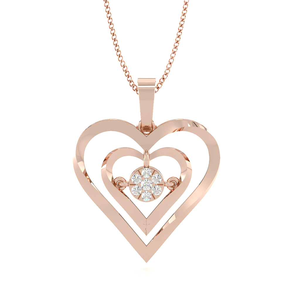 DhadkanHeart Diamond Pendants