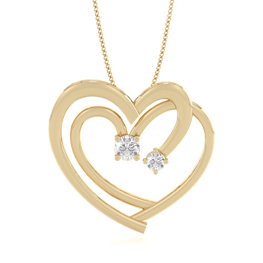 AureliaHeart Diamond Pendants