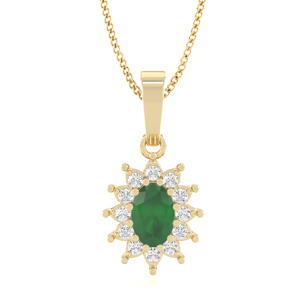 Lovely Ladaliya Green EmeraldGemstone Pendants