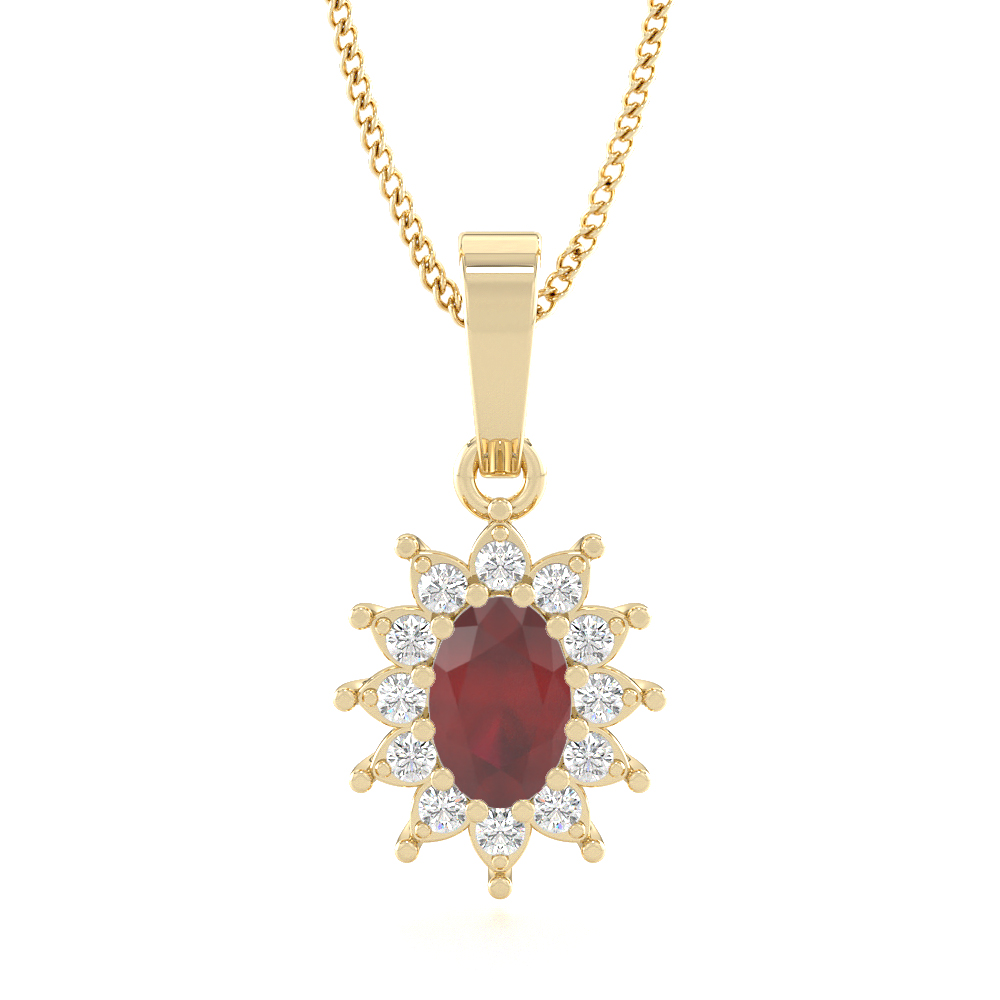 Lovely Ladaliya RubyGemstone Pendants