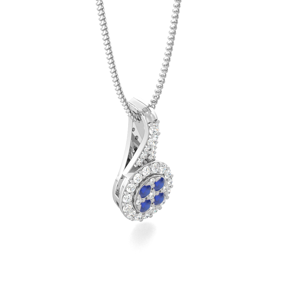 Cluster Clique Blue SapphireGemstone Jewellery