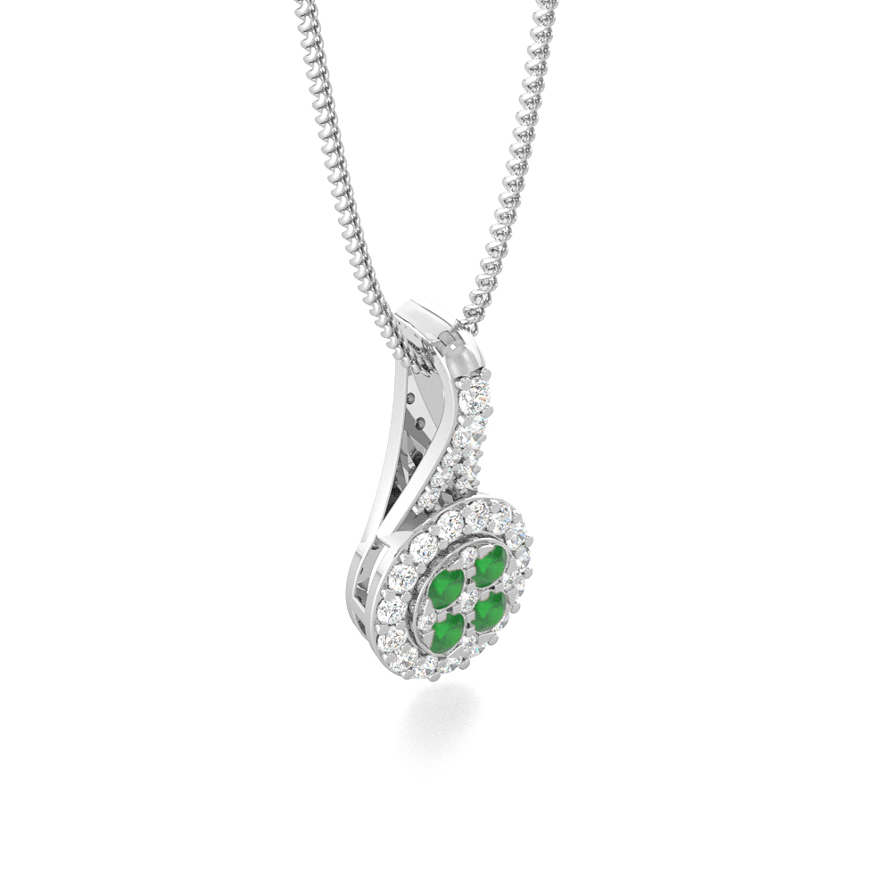 Cluster Clique Green EmeraldGemstone Jewellery