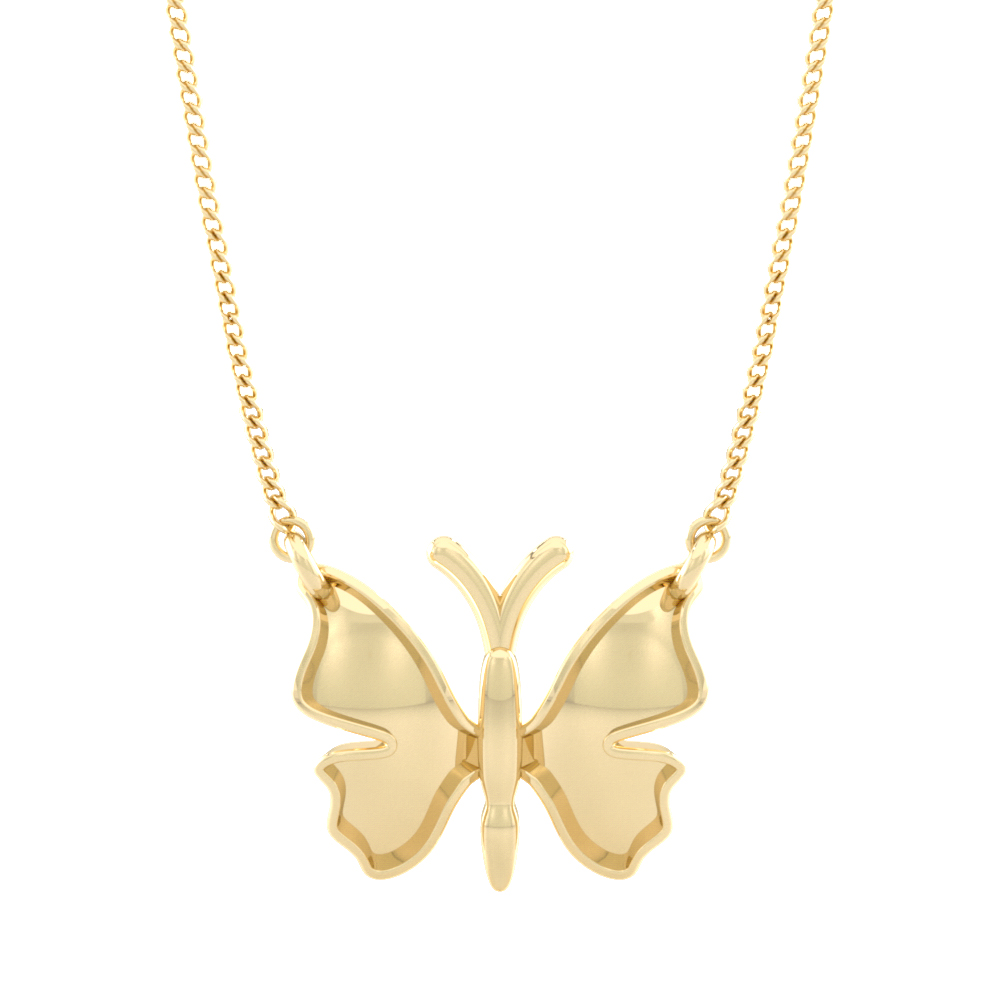 Butterfly gold pendant sale