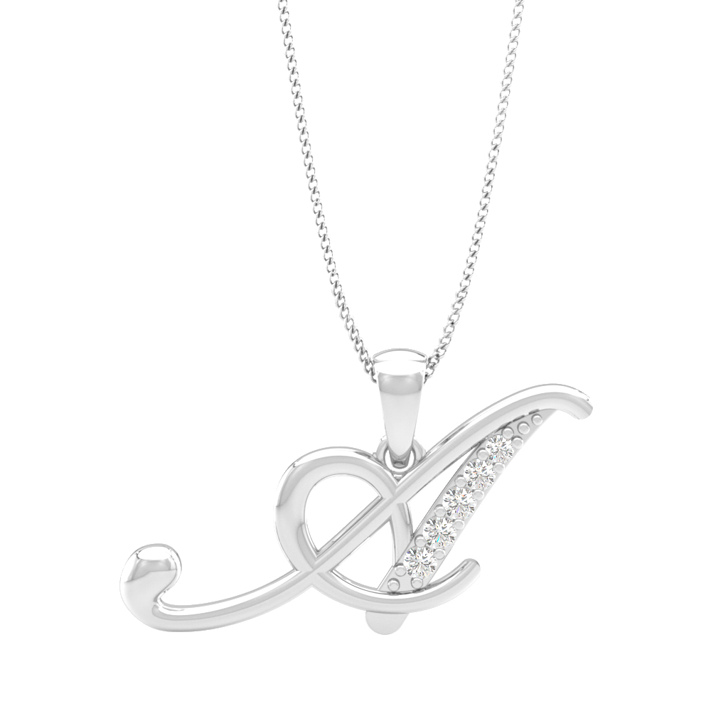 Alphabet A PendantInitial Diamond Pendants