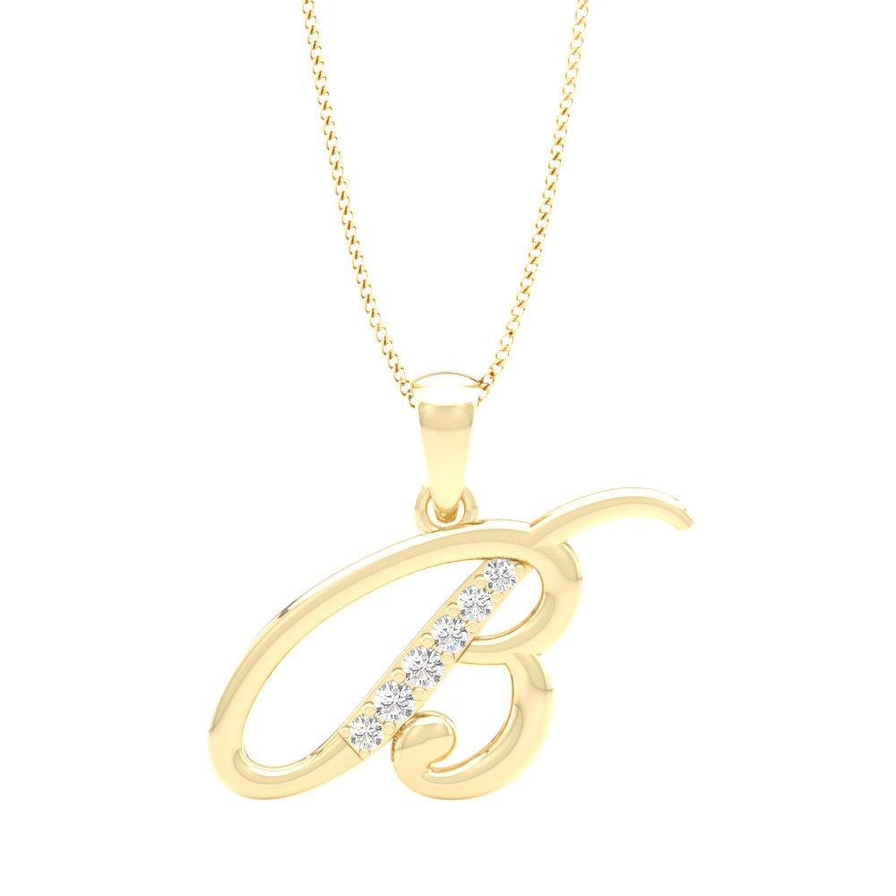 Alphabet B PendantDiamond Pendants