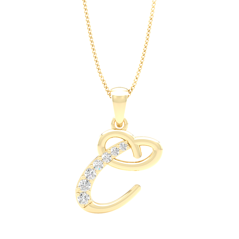 Alphabet C PendantDiamond Pendants