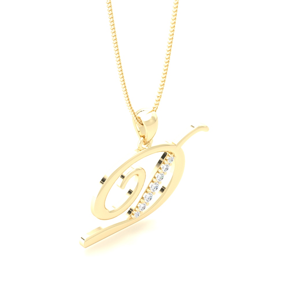 Alphabet D Pendant